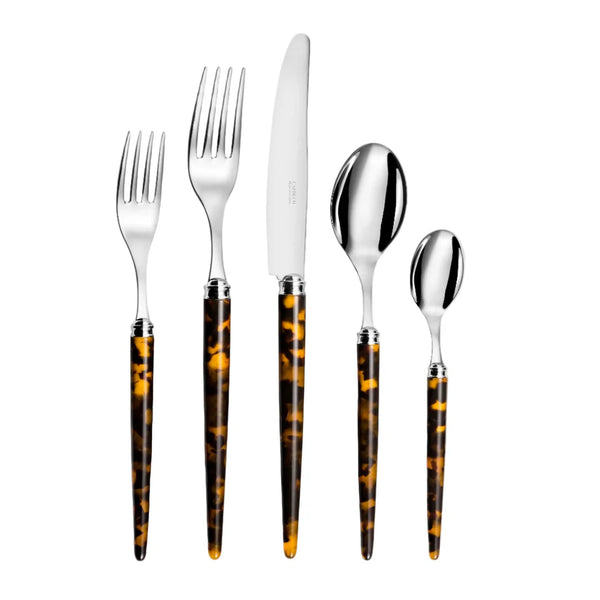 CAPDECO - Tang 5 Piece Place Setting - Tortoise