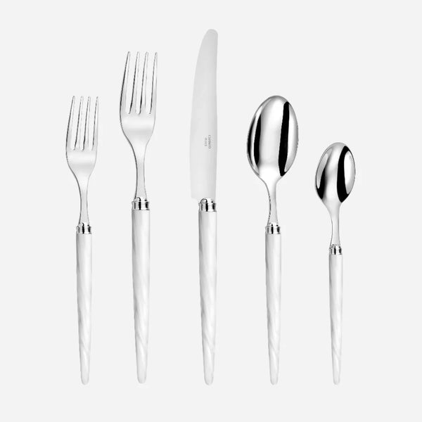 CAPDECO - Tang 5 Piece Place Setting - White