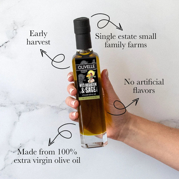Olivelle - Wild Mushroom & Sage Infused Olive Oil