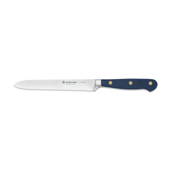 Wusthof - Classic Serrated Utility Knife 5" - Wild Blueberry