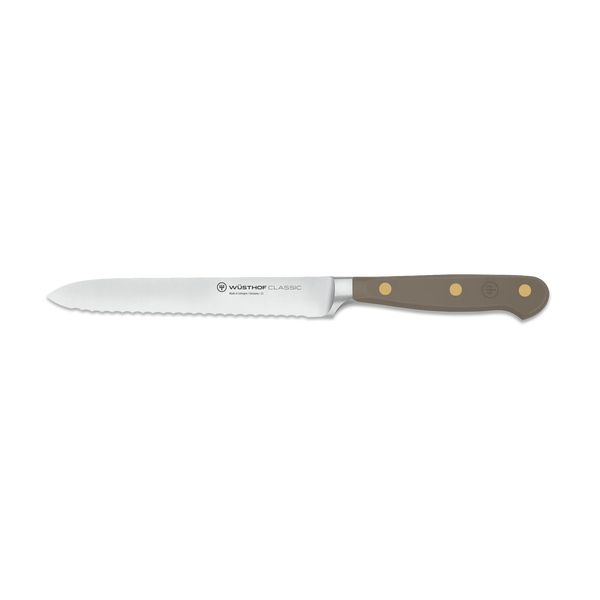Wusthof - Classic Serrated Utility Knife 5" - Velvet Oyster