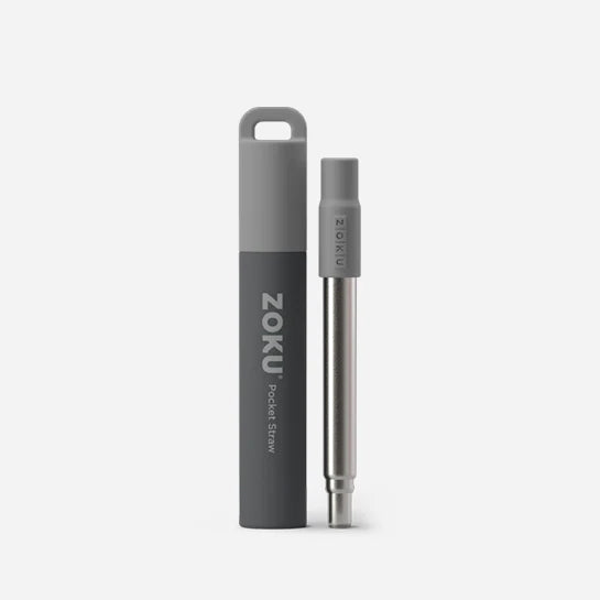 Zoku - Pocket Straw- Grey