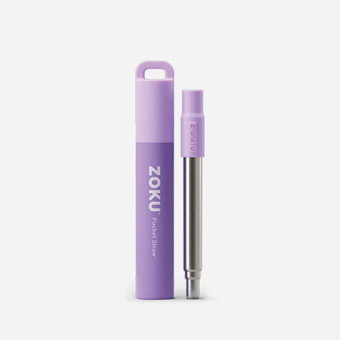 Zoku Pocket Straw- Purple