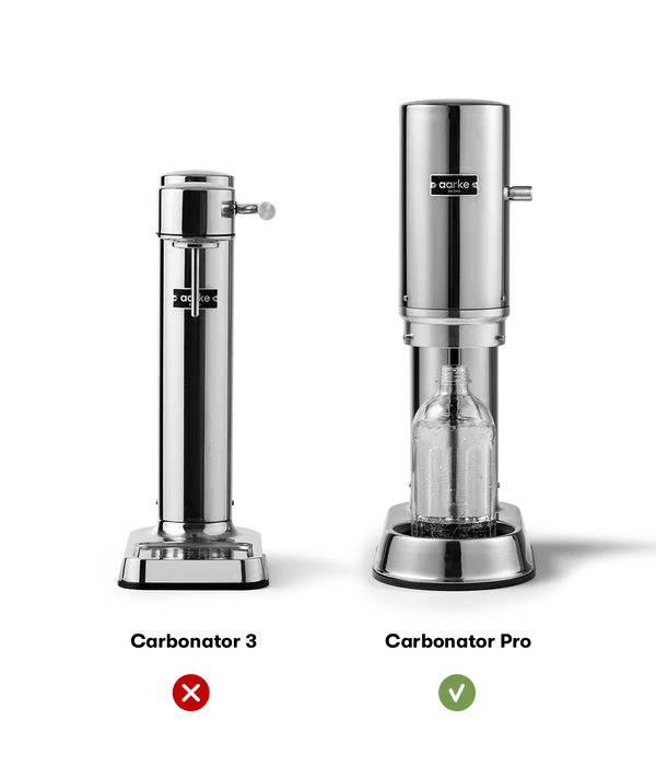 Aarke - Carbonator Pro Glass Bottle – The Happy Cook Aarke - Carbonator Pro Glass Bottle – The Happy Cook