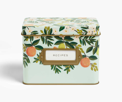 Rifle Paper Co. Recipe Box- Citrus Floral