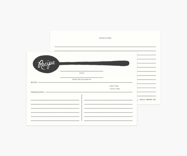 Rifle Paper Co. Recipe Box- Garden Party Blue