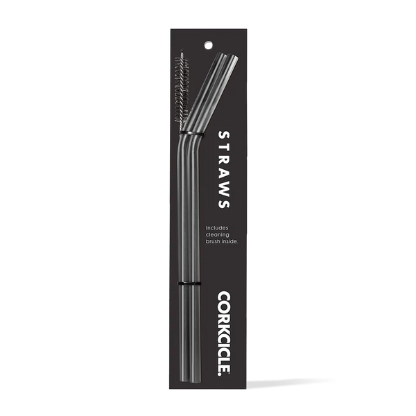 Corkcicle Tumbler Straws Gunmetal