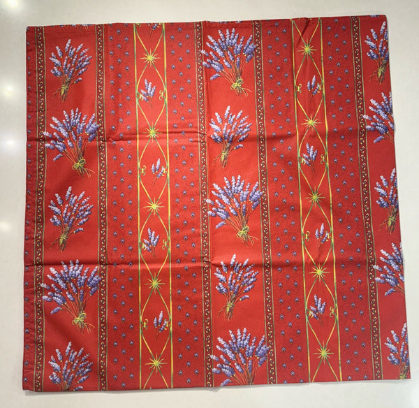 Le Cluny- Provence Lavender Red Tablecloth (60"x 96")