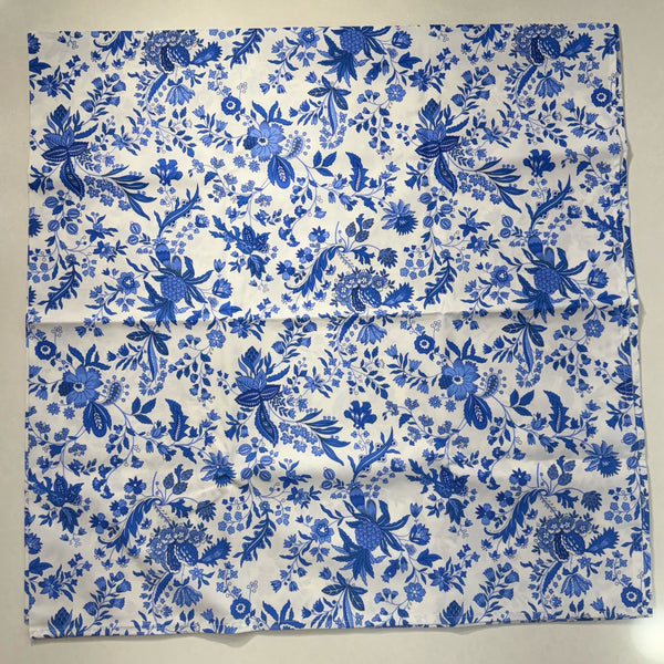 Le Cluny- Provence Versailles White & Blue Tablecloth (60"x 96")