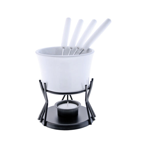 Swissmar Chocolate Kindle 7 Piece Fondue Pot - White