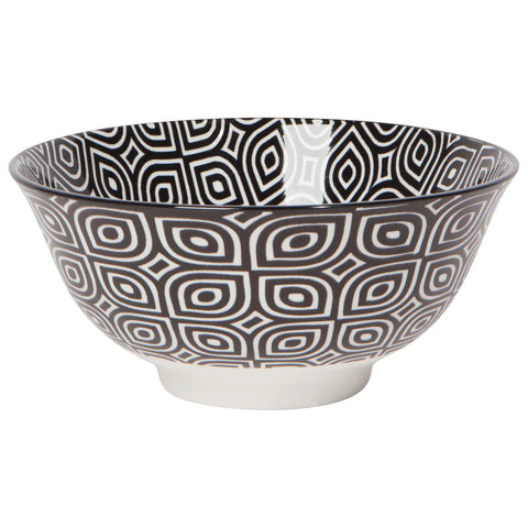 Now Designs 6" Stamped Bowl - Black & White Geo
