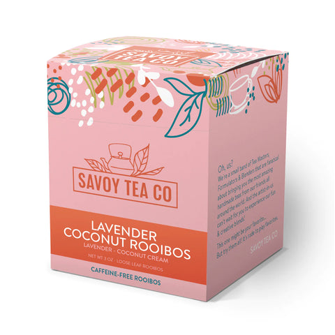 Savoy Tea Co.- Lavender Coconut Rooibos- Box of 15 Sachets