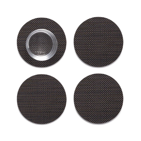 Chilewich - Mini Basketweave Coaster Set of 4 - Espresso