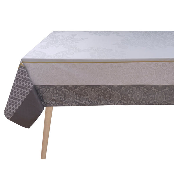Le Jacquard Français- Voyage Grey Coated Cotton Tablecloth (69X69)
