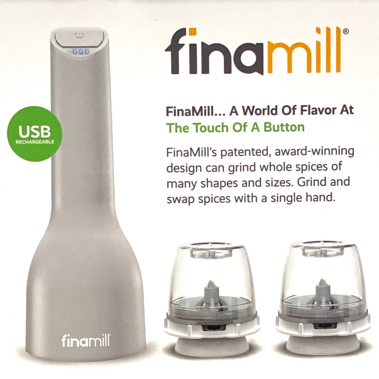 FinaMill: Mill & Spice Grinder - Stone
