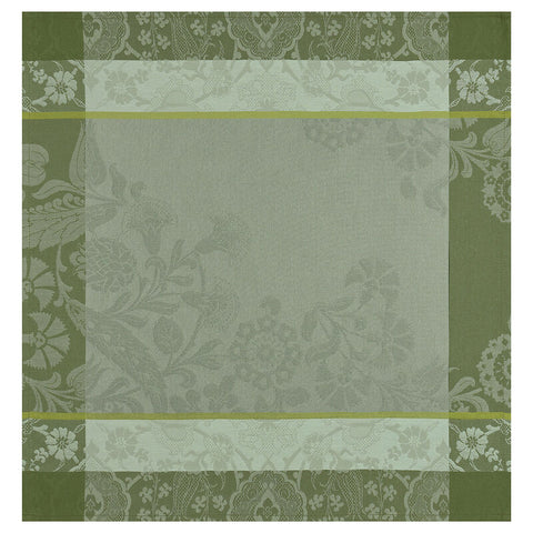 Le Jacquard Français- Voyage Green Coated Cotton Napkin (23" Sq, Set of 4)