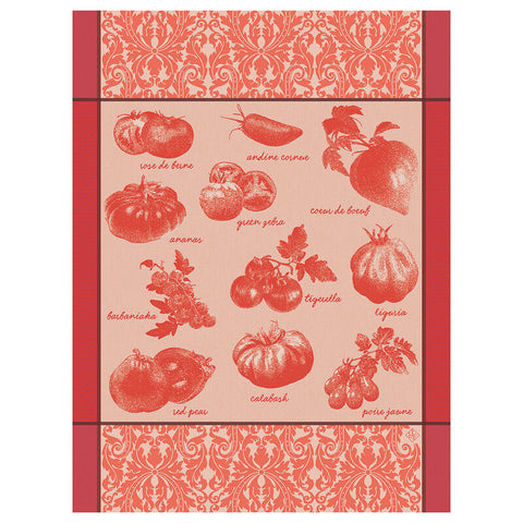 Le Jacquard Français- Tomates Red Cotton Tea Towel