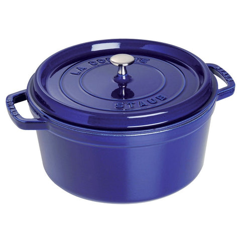 Staub 5.5 Qt Round Cocotte - Dark Blue