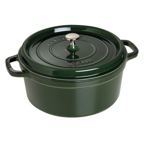 Staub 7 Qt Round Cocotte - Basil