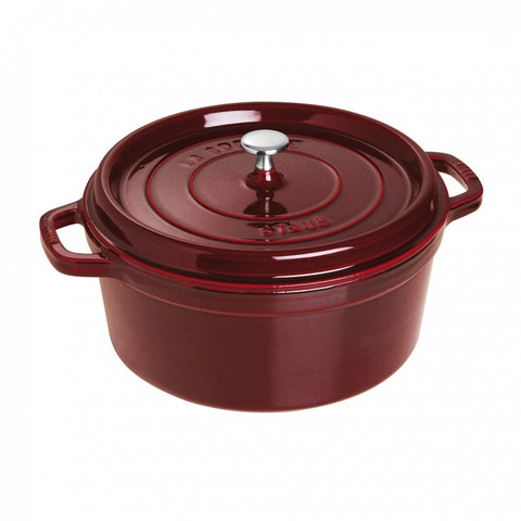 Staub 7 Qt Round Cocotte - Grenadine