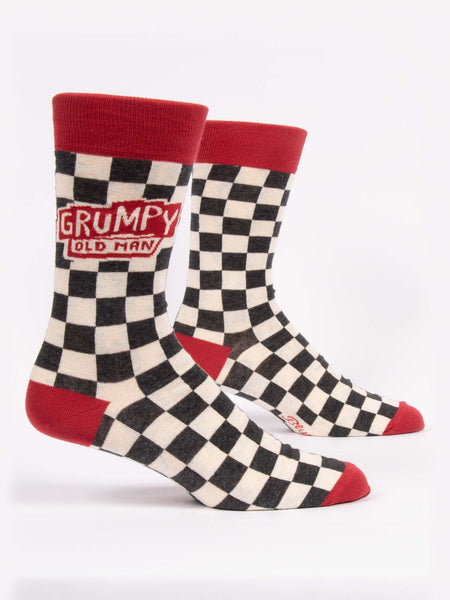 Blue Q - Men's Crew Socks - Grumpy Old Man