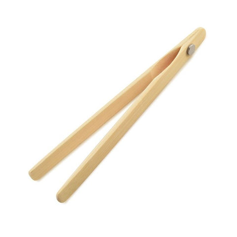 Norpro Bamboo Toaster Tongs with Magnet
