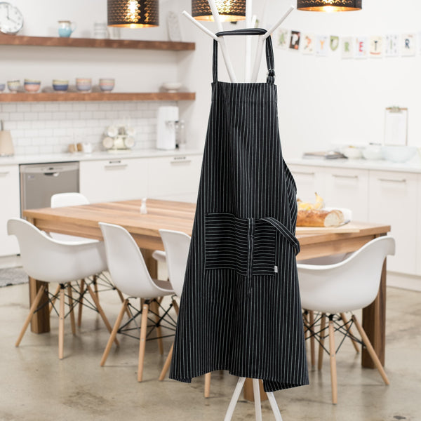 Now Designs Mighty Apron - Black Pinstripe