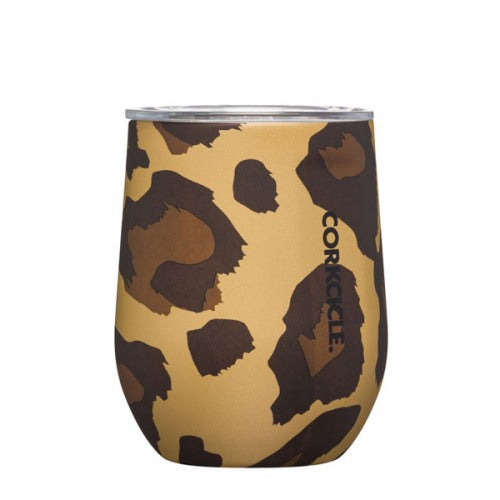 Corkcicle 12 oz Stemless Tumbler- Leopard