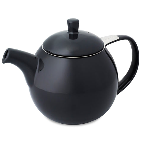ForLife Curve Black Graphite Teapot 24 oz