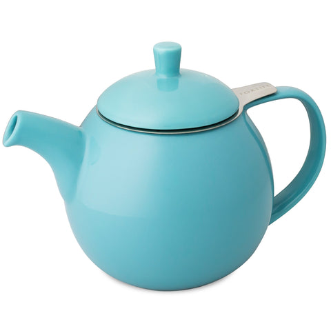 ForLife Curve Turquoise Teapot 24 oz