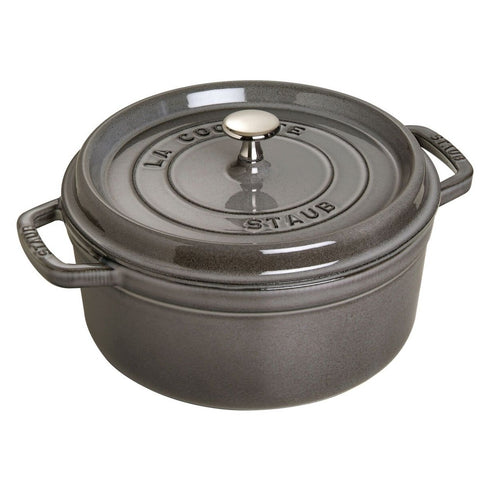 Staub Enameled Cast Iron 7 Quart Round Cocotte in Turquoise