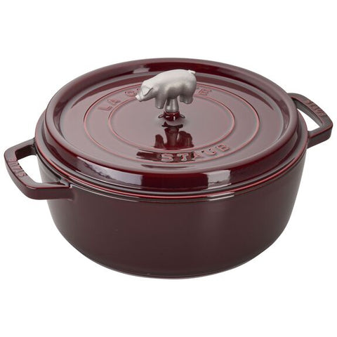 Staub 6 Qt Cochon (Pig) Cocotte (Grenadine)