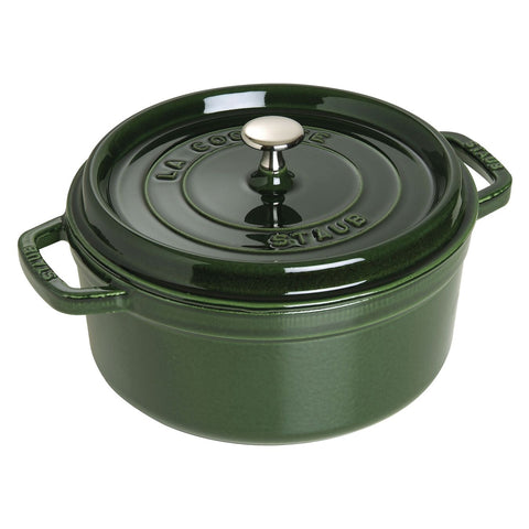 Staub 4 Qt. Round Cocotte - Basil