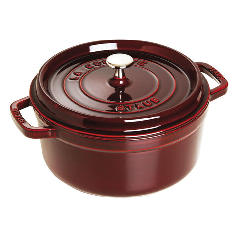 Staub 4 Qt. Round Cocotte - Grenadine