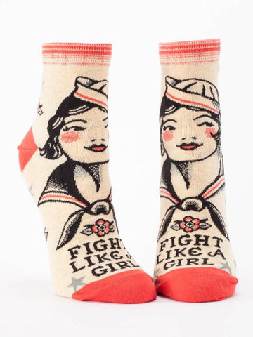 Blue Q Women's Ankle Socks - Fight Like a Girl