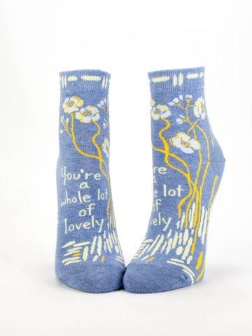 Blue Q Women's Ankle Socks - Your a Whole Lotta Lovely