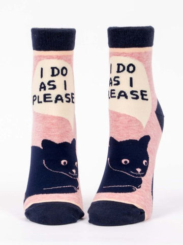 Blue Q Women's Ankle Socks - I Do as I Please