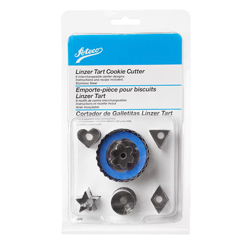 Ateco Linzer Tart Cookie Cutter Set