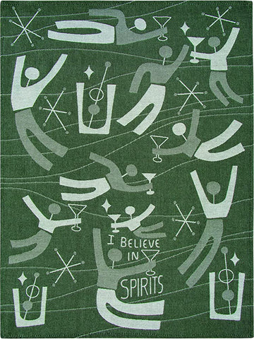 Blue Q Woven Towel - I Believe In Spirits