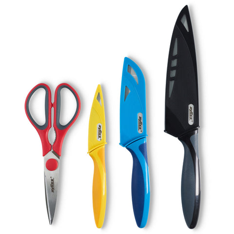 Zyliss 4-Piece Knife & Scissor Starter Set