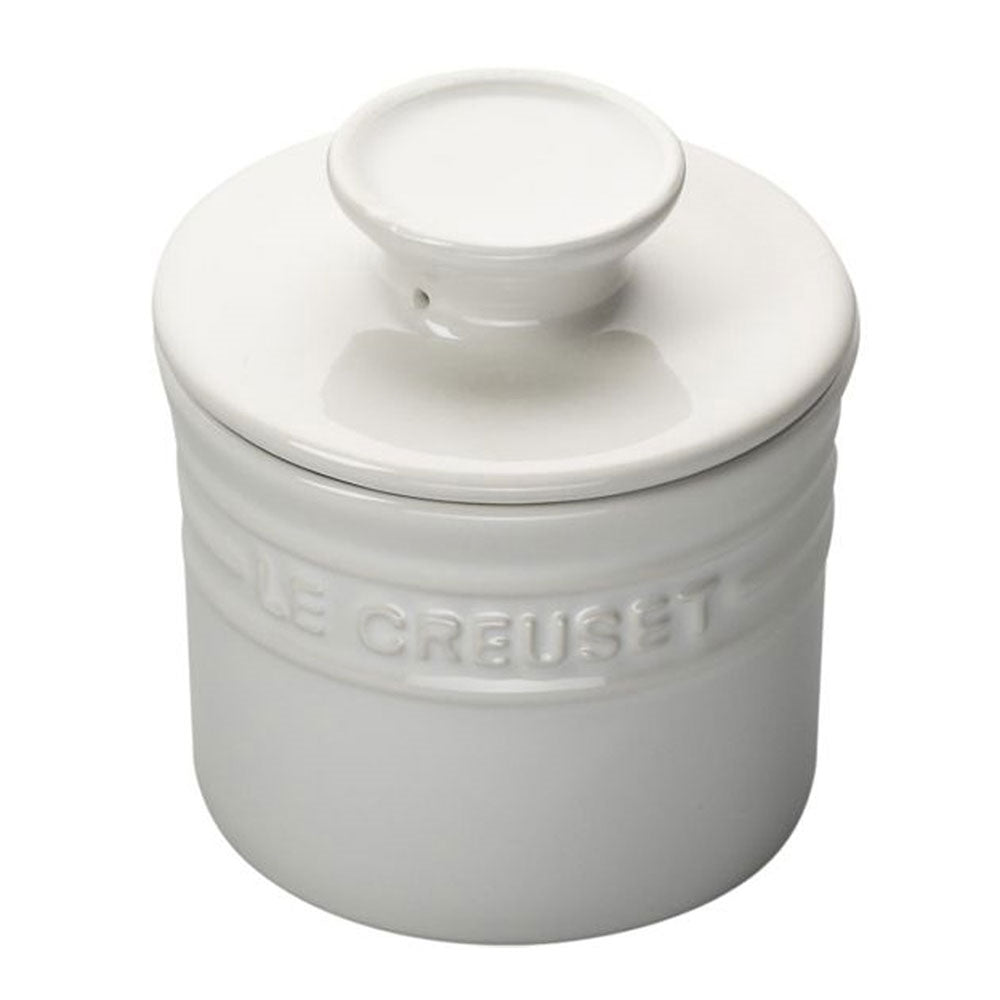 Le Creuset - Butter Crock - White