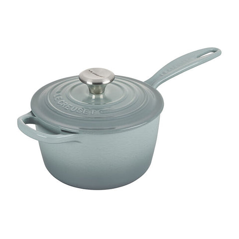 Le Creuset 1.75 Qt Signature Saucepan- Sea Salt