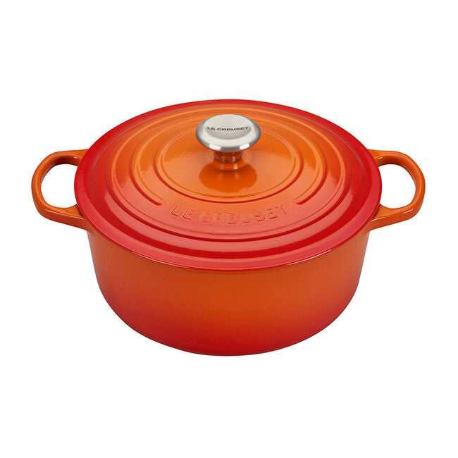 Le Creuset Signature 5.5 Quart Round Dutch Oven - Flame