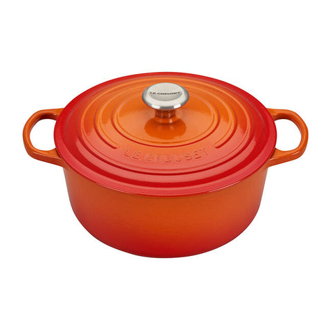 Le Creuset 5.5 Qt Signature Round Oven - Flame