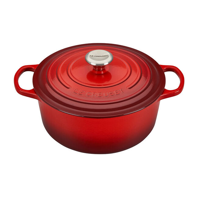 Lodge 5.5 Quart Enameled Cast Iron Dutch Oven, Red