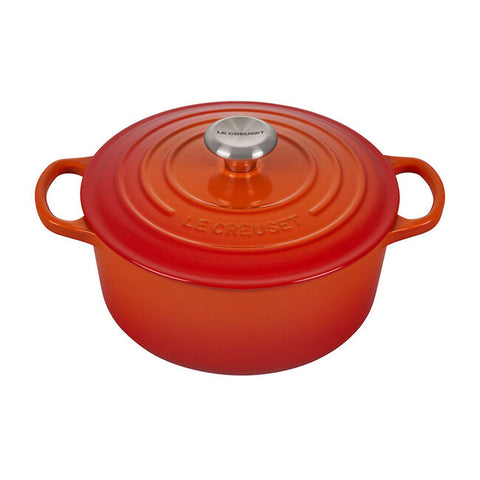 Le Creuset 4.5 Qt Signature Round Oven - Flame