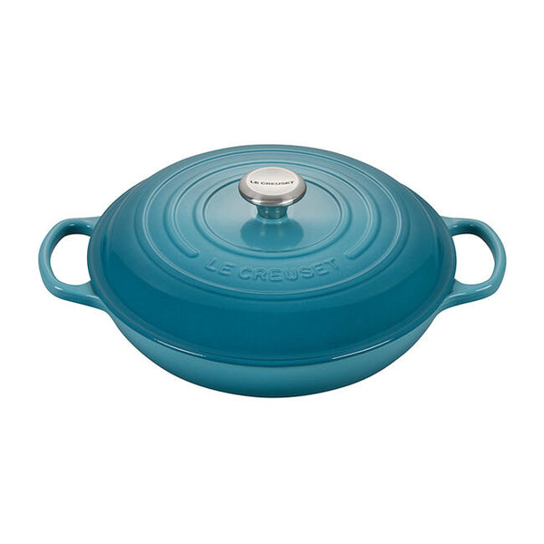 Le Creuset - 3.5 Qt. Signature Braiser - Caribbean