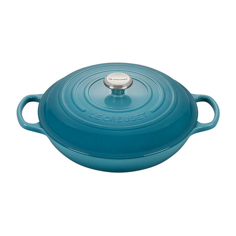 Le Creuset 3.5 Qt. Signature Braiser - Caribbean