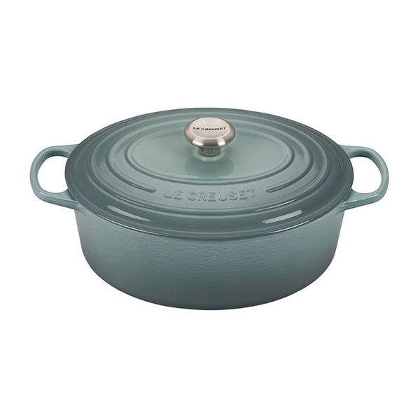 Le Creuset - 6.75 Qt. Signature Oval Oven - Sea Salt