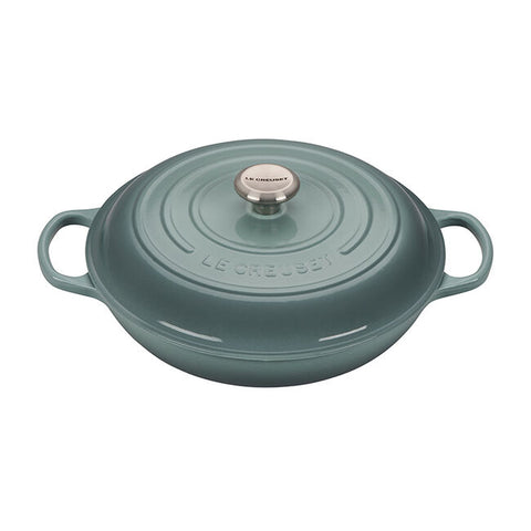 Le Creuset 3.5 Qt. Signature Braiser - Sea Salt